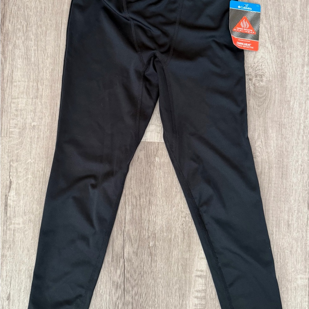 Columbia Kids Black Thermal Pants Omni Heat Leggings Unisex Youth Small